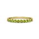 1 - Clara 2.70 mm Peridot 10 Stone Wedding Band 