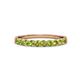 1 - Clara 2.70 mm Peridot 10 Stone Wedding Band 