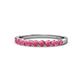 1 - Clara 2.70 mm Rhodolite Garnet 10 Stone Wedding Band 