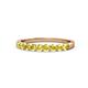 1 - Clara 2.70 mm Yellow Sapphire 10 Stone Wedding Band 