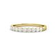 1 - Clara 2.70 mm White Sapphire 10 Stone Wedding Band 