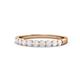 1 - Clara 2.70 mm White Sapphire 10 Stone Wedding Band 