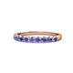 1 - Clara 2.70 mm Tanzanite 10 Stone Wedding Band 