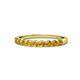 1 - Clara 2.70 mm Citrine 10 Stone Wedding Band 