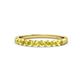 1 - Clara 2.70 mm Yellow Sapphire 10 Stone Wedding Band 
