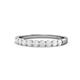 1 - Clara 2.70 mm White Sapphire 10 Stone Wedding Band 