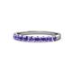1 - Clara 2.70 mm Iolite 10 Stone Wedding Band 