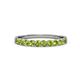 1 - Clara 2.70 mm Peridot 10 Stone Wedding Band 