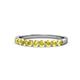 1 - Clara 2.70 mm Yellow Sapphire 10 Stone Wedding Band 
