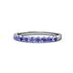 1 - Clara 2.70 mm Tanzanite 10 Stone Wedding Band 