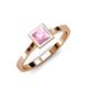 1 - Elcie 0.90 ct Pink Tourmaline Solitaire Ring  