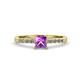 1 - Fenice Amethyst and Diamond Bridal Set Ring 