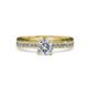 1 - Inez Diamond Euro Shank Bridal Set Ring 
