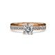 1 - Inez Diamond Euro Shank Bridal Set Ring 
