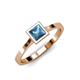 1 - Elcie 1.38 ct Blue Topaz Solitaire Ring  
