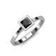 1 - Elcie 1.00 ct Black Diamond Solitaire Ring  
