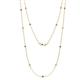 1 - Lien (13 Stn/2.3mm) Iolite and Diamond on Cable Necklace 