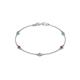 1 - Aizza (5 Stn/3mm) Petite Ruby and Diamond Station Bracelet 