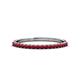 1 - Iskra 0.28 ctw Ruby Round (1.50 mm) 18 Stone Wedding Band 