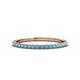 1 - Iskra 1.50 mm Round Blue Topaz Wedding Band 