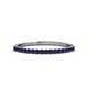 1 - Iskra 0.27 ctw Blue Sapphire Round (1.50 mm) 18 Stone Wedding Band 