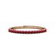 1 - Iskra 0.28 ctw Ruby Round (1.50 mm) 18 Stone Wedding Band 