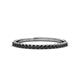 1 - Iskra 0.28 ctw Black Diamond Round (1.50 mm) 18 Stone Wedding Band 