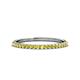 1 - Iskra 0.28 ctw Yellow Sapphire Round (1.50 mm) 18 Stone Wedding Band 