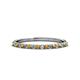 1 - Iskra 1.50 mm Round Citrine and Diamond 18 Stone Wedding Band 