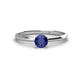 1 - Solus Round Iolite Solitaire Engagement Ring  