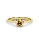 1 - Natare 0.40 ct Citrine Round (5.00 mm) Solitaire Engagement Ring  