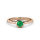 1 - Natare 0.40 ct Emerald Round (5.00 mm) Solitaire Engagement Ring  