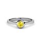 1 - Natare 0.53 ct Yellow Sapphire Round (5.00 mm) Solitaire Engagement Ring  
