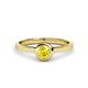 1 - Natare 0.53 ct Yellow Sapphire Round (5.00 mm) Solitaire Engagement Ring  