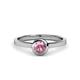 1 - Natare 0.40 ct Pink Tourmaline Round (5.00 mm) Solitaire Engagement Ring  