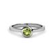 1 - Natare 0.50 ct Peridot Round (5.00 mm) Solitaire Engagement Ring  