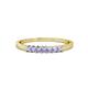 1 - Evia 0.39 ctw Tanzanite (2.00 mm) Seven Stone Wedding Band 