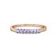 1 - Evia 0.39 ctw Tanzanite (2.00 mm) Seven Stone Wedding Band 
