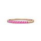 1 - Clara 1.80 mm Pink Sapphire 10 Stone Wedding Band 