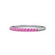 1 - Clara 1.80 mm Pink Sapphire 10 Stone Wedding Band 