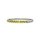 1 - Clara 1.80 mm Yellow Diamond 10 Stone Wedding Band 