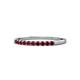 1 - Clara 1.80 mm Ruby 10 Stone Wedding Band 