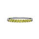 2 - Clara 2.40 mm Yellow Diamond 10 Stone Wedding Band 