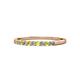 1 - Clara 1.80 mm Yellow and White Diamond 10 Stone Wedding Band 