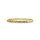 1 - Clara 1.80 mm Citrine and Diamond 10 Stone Wedding Band 