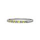 1 - Clara 1.80 mm Yellow Sapphire and Diamond 10 Stone Wedding Band 