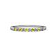 3 - Clara 2.00 mm Yellow Sapphire and Diamond 10 Stone Wedding Band 