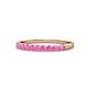1 - Clara 2.40 mm Pink Sapphire 10 Stone Wedding Band 