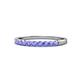 1 - Clara 2.40 mm Tanzanite 10 Stone Wedding Band 