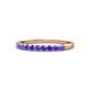 1 - Clara 2.40 mm Iolite 10 Stone Wedding Band 